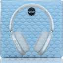 Headphones Puffy Pouch, Soft Cute Travel Case for Over-Ear Headphones Earphone Compatible with Bose QCUltra, QC45, JBL Tune 520BT, Sony WH-CH720N, Headset Carrying Bag Blue