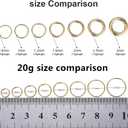 ORANGELOVE Hypoallergenic Nose Rings 20G 18G 16G 14G 12G 10G 8G 316l Surgical Steel Septum Jewelry Hinged Segment Ring Body Piercing Nose Hoop Lip Rings Nose Helix Cartilage Rook Earrings