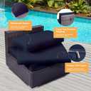 11 Pcs Outdoor Patio Cushion Covers Replacement, Couch Cushions Covers with Zippers, Waterproof Patio Furniture Cushion Slipcovers for Couches,Outdoor Patio Furniture (Navy Blue, Cover Only)