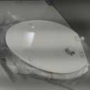 KOHLER 20454-0 Ridgewood Elongated Soft Close Toilet Seat, Quiet Close, Wood Toilet Seat, Home Essentials, White