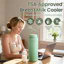 22oz Breast Milk Cooler Bottle Portable Milk Cooler for Breastmilk, 360 Total Cooling for 24 Hours; Breastmilk Chiller with 2pcs Baby Bottles | Breastfeeding Essentials, BPA Free