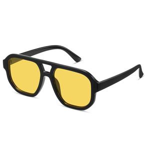livho Trendy Polarized Square Aviator Sunglasses Women Men Square Eyewear Frame, Retro Sun Glasses for Women Men 2025 Shades