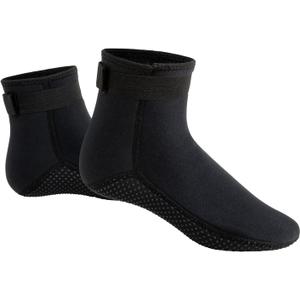 SUJAYU Neoprene Socks 3mm, Sand Socks Surf Booties Dive Booties Dive Boots, Sand Socks for Beach Volleyball, Fin Socks Beach Socks Water Socks for Women & Men (Men 6-7, Women 7-8, Black)