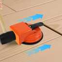 Heavy Duty Floor Gap Fixer Tool, Plank Grabber with Suction Cup (D: 4.84 Inch), Flooring Gap Repair Tool for Wood, Tile, Vinyl, Laminate Flooring Tools, Ideal for Smooth Surfaces of 5 Inches and Above