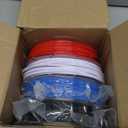 AMOLEN PETG Filament 1.75mm,PETG 3D Printer Filament Bundle, Black, White, Red, Blue Filament,3D Printing Filament Bundle,250g X 4 Spools 4 Colors Multi Color Bundle