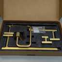 YACVCL Towel Bar Set, 5-Piece Brushed Gold Bathroom Hardware Set, Gold Bathroom Accessories Set, SUS304 Stainless Steel 23.6 Inch Towel Holder Towel Racks Set Wall Mounted