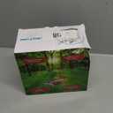 Clear Window Bird Feeder with 4 Strong Suction Cups & Decorative Lawn Top - Ideal for Garden/Yard Decor, Elderly & Kids Bird Watching, Unique Gift for Nature Lovers