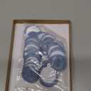 PONATIA Dusty Blue Wax Seal Stickers - 50 Pcs Self- Adhesive Wedding Invitation Seal Stickers, Perfect for Invitation Cards, Envelopes Christmas Cards, Gift Wrapping, Party Menu Decor