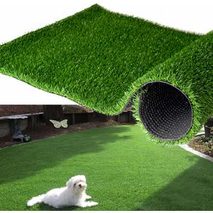 Artificial Grass Dog Mat, Potty Training Rug and 0.7" Fake Grass Turf, Easy to Clean Synthetic Mat Astroturf with Drainage Holes Faux Thick Outdoor Rug 3FT x 5FT/36in x 60in (2160 sqin)