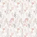 SOON AFTER Floral Wallpaper Peel and Stick Pink Contact Paper Vintage Flowers Wall Paper Vinyl Self-Adhesive Removable Waterproof Wallpaper for Bedroom Bathroom Furniture Cabinets 17.3"x120"