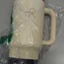 Hydro Flask Travel Tumbler with Handle, Lid and Straw - Insulated Stainless Steel in 40 Oz Coconut Cream