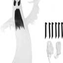 12 FT Halloween Inflatable Terrible Spooky,with Built in Colorful LEDs, Giant Ghost Inflatable Halloween Decoration,for Indoor Outdoor Yard Garden Lawn Decoration