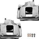 Anpulsero Front Brake Caliper Assembly Compatible with Select Dodge, Chrysler, Jeep, Ram and Volkswagen Models - Town & Country, Grand Caravan, Wrangler, Liberty, Routan, C/V, Nitro 2PCS with Bracket (Front Driver and Passenger Side 18-B5045&18-B5044)