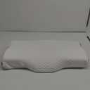 Derila King Size Neck Pillow for Sleeping, Ergonomic & Cervical Pillow for Neck Support & Relief, Memory Foam Side Sleeper Pillows, Bed Contour Pillows for Back, Stomach Sleepers (King Size (23.6" x 13.4" x 4.3"), 1 Pillow_white)