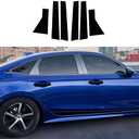 Amazon.com: KEALAS 14 PCS Stainless Steel Glossy Black Window Pillar Post Trims for Toyota Rav4 2020 2021 2022 2023 2024,Body Exterior Accessories,Window Center Pillar Decorative Decals : Automotive