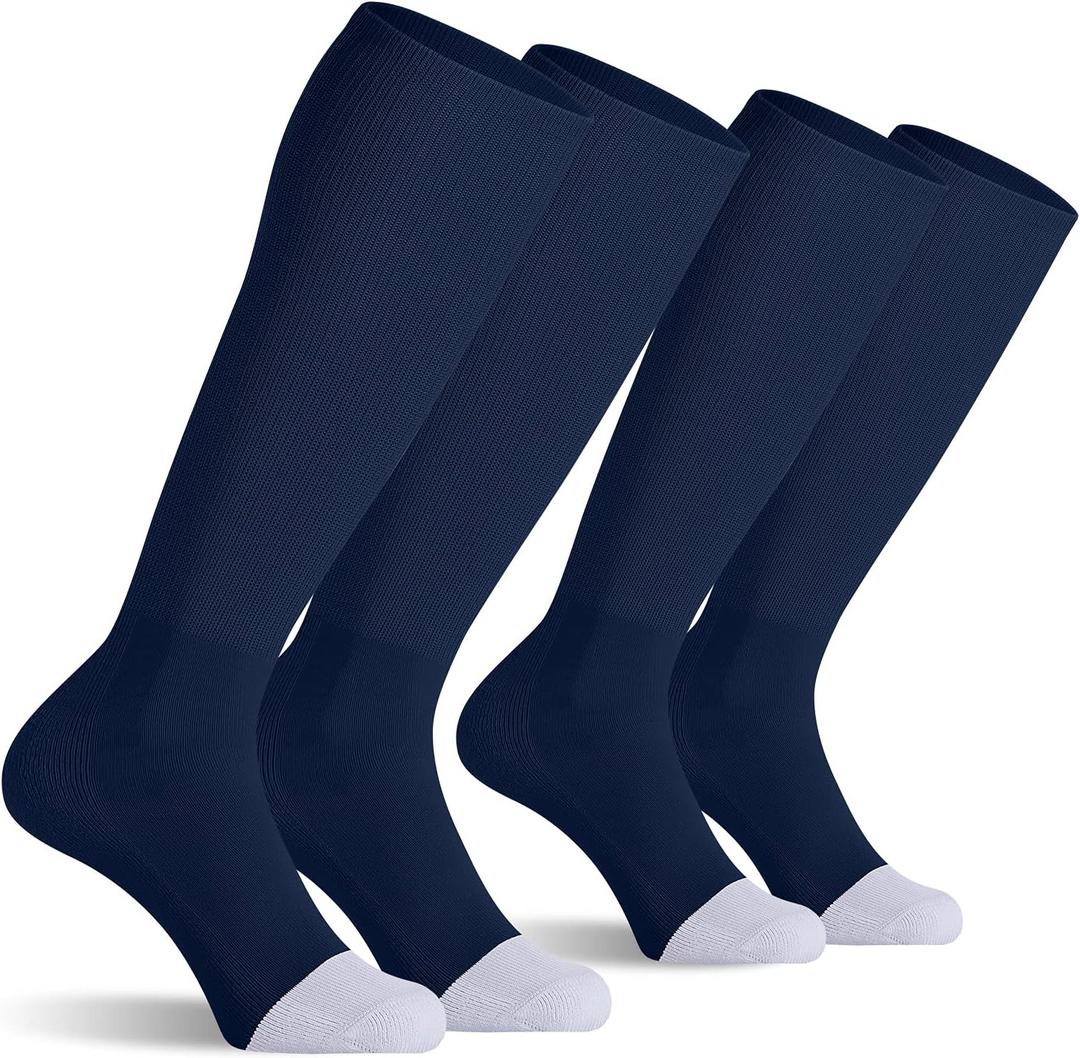 CS CELERSPORT 2/3 Pack Baseball Soccer Softball Socks for Youth & Adult Multi-sport Tube Socks (X-Small)