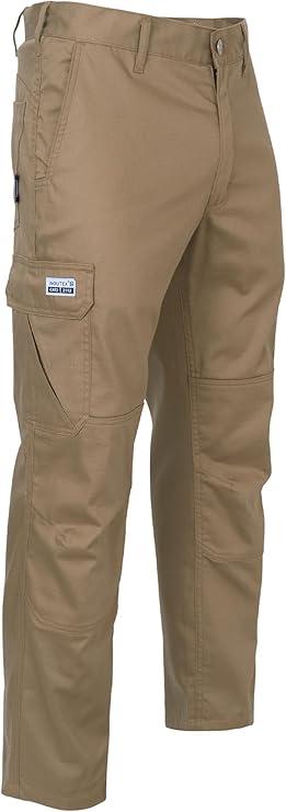 FR Ripstop Pants for Men 6.5oz Flame Resistant Pants (2112& CAT2) 6-Pockets with Double Reinforced Knees, Size 34W-34L