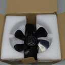 HIDALIFE Wood Stove Fan Magnetically Flue Pipe Mounted, Heat Powered 6 Blades Fan, Non Electric, Silent Thermal for Gas Wood Burner Tent Stove Accessories