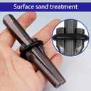 6pcs 7/10" Rock Splitting Wedges,Stone Wedge and Feather Shims,Splitting Concrete Marble Granite Rock Stone Tools (18mm)