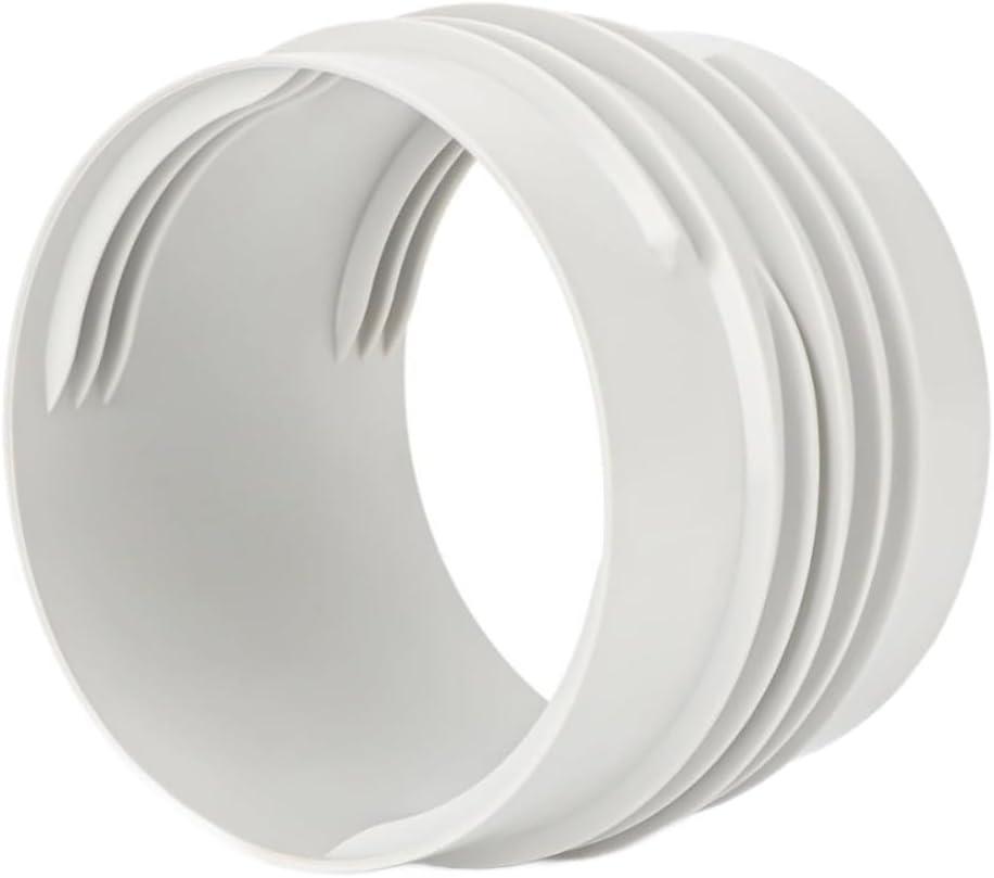 Portable Air Conditioner Exhaust Hose Coupler, Ventilation Pipe Reducer Adapter, Round Connector Fit For 130Mm 150Mm AC Units, White