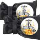 Outdoor Faucet Covers for Winter, Actgan 8.3"H x 6"W Thickened Outside Garden Faucet Socks for Freeze Protection, Reusable Insulated Faucet Covers, 2 Pack, Black