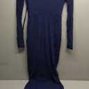 Long Sleeve Sparkly Mesh Dress Bodycon Maxi Side Split Tie Wedding Guest Formal Long Fall Dresses for Women 2025, S