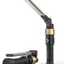 Hotligh Rechaegeable Work Light, 5000mAh Magnetic Flashlight with 360 Rotate Foldable Design, 1200 Lumens Led Work Light, Mechanic Light for Car Repairing/Emergency