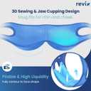 REVIX Face Ice Pack for Wisdom Teeth, 3D Sewing Ice Pack Head Wrap for TMJ Discomfort, Jaw Soreness, Dental Caries and Tooth Extraction, Extra Snug Fit with 4 Hot and Cold Pads, Blue