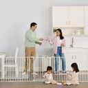 Regalo Safety 24"-192" Metal 2-in-1 Super Wide Baby Gate & Play Yard