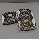 wegreeco Washable Male Dog Belly Band (Stylish Pattern)- Pack of 3 - Washable Male Dog Belly Wrap, Dog Diapers Male (Black Geometric, Small)