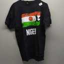 Niger Flag Jersey Nigerien Soccer Team Nigerien T-Shirt (Small, Black)