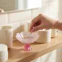 4 Pcs Flower Jewelry Dish Ring Holder Jewellery Tray Plate Bowl for Earrings Rings Necklaces Keys Organizer Room Decor Decorative Tray Trinket Dish Valentines Birthday Gifts for Women Mom