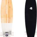 Retrospec Zed Pintail & Cruiser Longboard Adult Skateboard - 44in Bamboo & Canadian Maple Deck with ABEC-7 Bearings, 70mm PU Wheels for Commuting & Carving (Mojave Stripes)