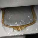 Gold Arched Mirror (15.9 * 19.8 inches) Ornate Baroque Arch Wall Mirror-for Living Rooms, Hallways, Fireplaces, Bathrooms, Entryways