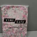 YiNi LuLu Womens Silk Satin Pajamas Set Button Down 2 Piece Pjs Long Sleeve Oversized Sleepwear with Pockets, Size: XX-Large