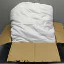 Superior Classic All-Season Reversible Down Alternative Comforter, Comfy, Fluffy, Cozy, Lightweight, Decorative, Duvet Insert, Plush, Oversized Bedding Essential, Box Quilt Design, Twin, White