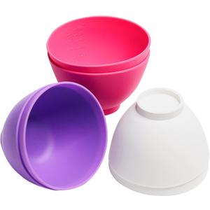 6 Pcs Silicone Pinch Bowls - 10 * 7cm, Reusable Soup Bowls and Cereal Bowls, Mixing Bowls for Measuring Suitable for Facial Mask, Sauce, Snack and DIY Crafts