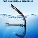 ZIONOR Snorkel for Lap Swimming with Swim Cap, Snorkeling Gear for Adults, Swimming Training in Pool and Open Water