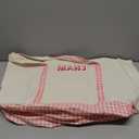 Extra Large American Mahjong Empty Bag 25.2 x 14.17 x 9.06 Inches Mahjong Tote Bag for Game Players Lover Gifts(Light Pink)