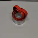 3Pcs Round Cookie Cutters with Handle, Circle Biscuit Cutter for Baking, Dough Cutter, Metal Cookie Cutters, Coated and Soft PVC for Protection (1.96 / 2.55 / 3.15 INCH x 3.5 INCH)