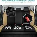 Skechers Car Seat Covers,GOGA Mat Oxford Cloth Seat Covers,Waterproof Car Seat Covers Full Sets,Automotive Universal Fit Seat Cover for Most Cars, Suvs, Trucks,Beige