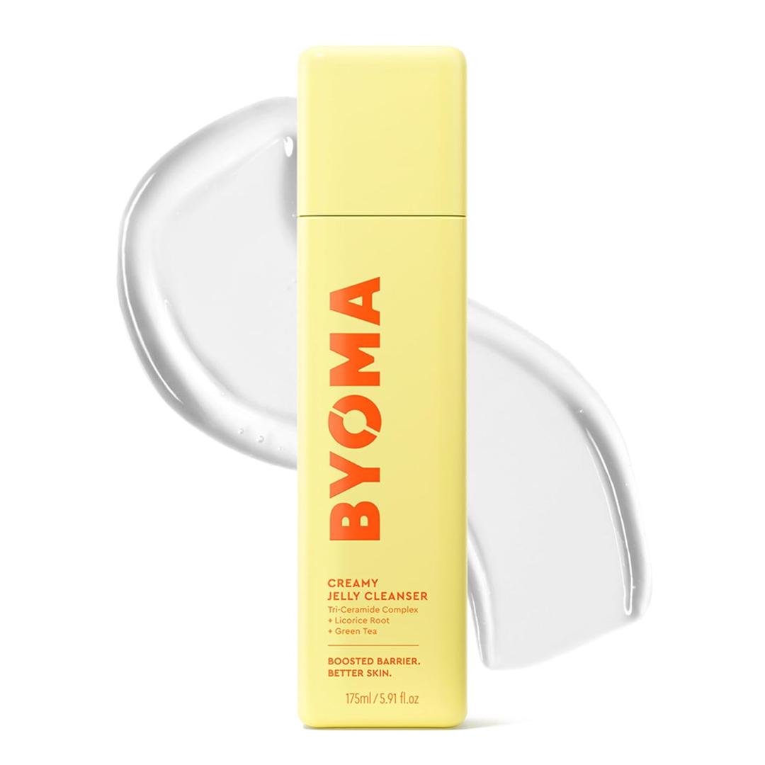 BYOMA Creamy Jelly Cleanser  Hydrating Facial Cleanser for Skin Barrier Repair TriCeramide Face Wash for Sensitive Skin & All Skin Types  Gently Removes Makeup & Excess Oil  5.91 fl oz