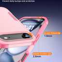 Magnetic for iPhone Air Case [Compatible with MagSafe] [Shockproof] [Heavy Duty Protection] Pocket-Friendly & Tough Non-Slip Protective Phone Cover for iPhone Air 6.5", Pink
