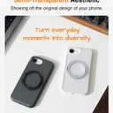 TORRAS 360 Magnetic Stand for iiPhone 17e Case & iPhone 16e, [Fit for MagSafe] [Military-Grade Protection] Translucent Slim Case for iPhone 17e, Obsidian Black, Ostand O3 Fitness Series