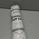 Drawer & Cabinet Liner - Non-Slip, Non-Adhesive Kitchen Drawer Mats, Waterproof, Reusable, Easy to Cut Shelf Paper for Dresser, Pantry, and Bathroom (12"W x 360"L, White Quatrefoil)