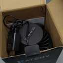 Katchy Flying Insect Trap Indoor – Catcher & Killer for Mosquito, Fruit Fly, Gnat & Small Moth – Non-Zapper with Suction & Blue Light – Ideal for Indoor Spaces, Kitchen & Plants (Original, Black)