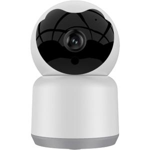 Bawofu Home Security Camera, Tuya 3MP Indoor PanTilt Smart Camera for Baby & Pet with Motion Tracking, 2Way Audio, IR Night Vision, Siren, Compatible with Alexa & Google Home, 2.4GHz WiFi