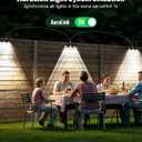 Solar Outdoor Fence Lights 8 Pack, Upgraded 50LM RGB Outdoor Wall Lights with Sync Group Control & 10 Light Modes, Fence Solar Light Outdoor Waterproof IP65 for Outside Porch Wall
