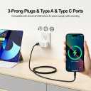 ULar Plug Security Camera, Mini 1080P FHD WiFi Cam with 3-Device Charging, Built-in 32GB SD Card, APP Remote Motion Detection, Wall Powered Wireless Multifunction Smart Cam (No Audio)​