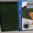 Powools Grass Pad for Dogs Potty - 3-Layer Reusable Dog Grass Pad with Tray, Washable Artificial Grasses Dog Potty Tray with Drainage Holes, Indoor & Outdoor Grass Pee Pad for Dogs, 30" x 20"